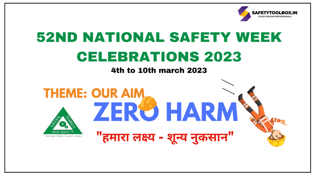 National Safety week 2023 poster