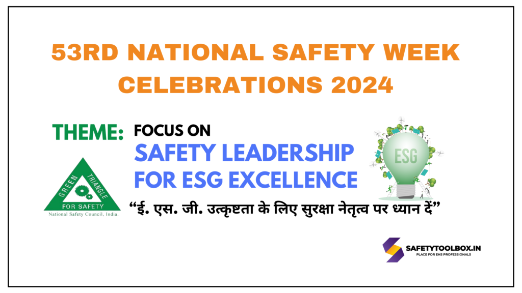 National Safety week 2024