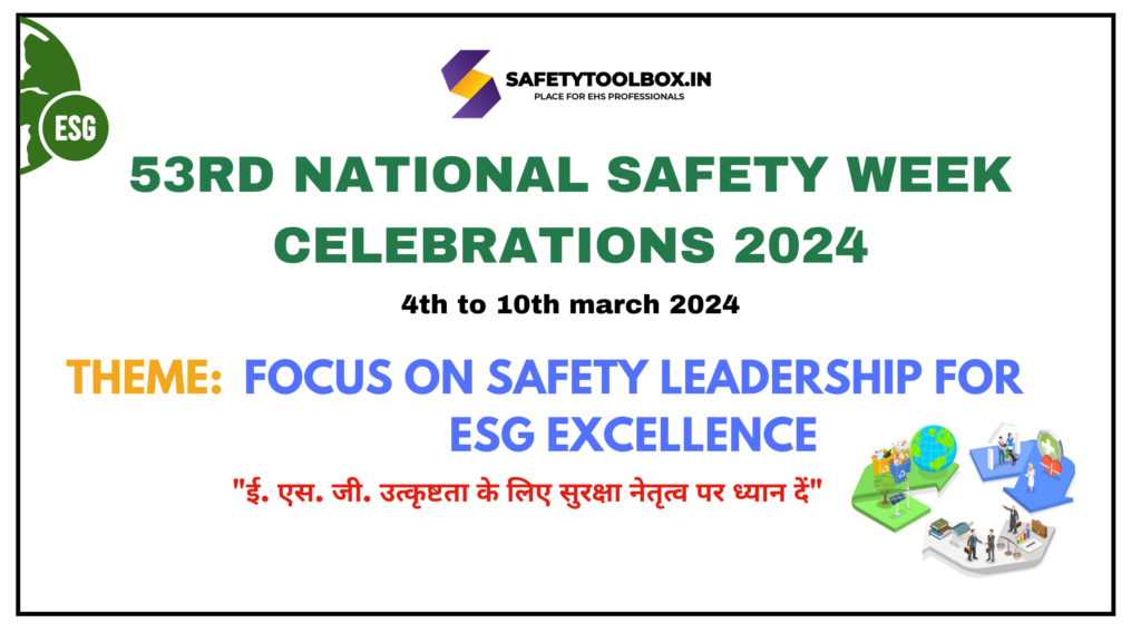 National Safety Week 2024 Poster with theme